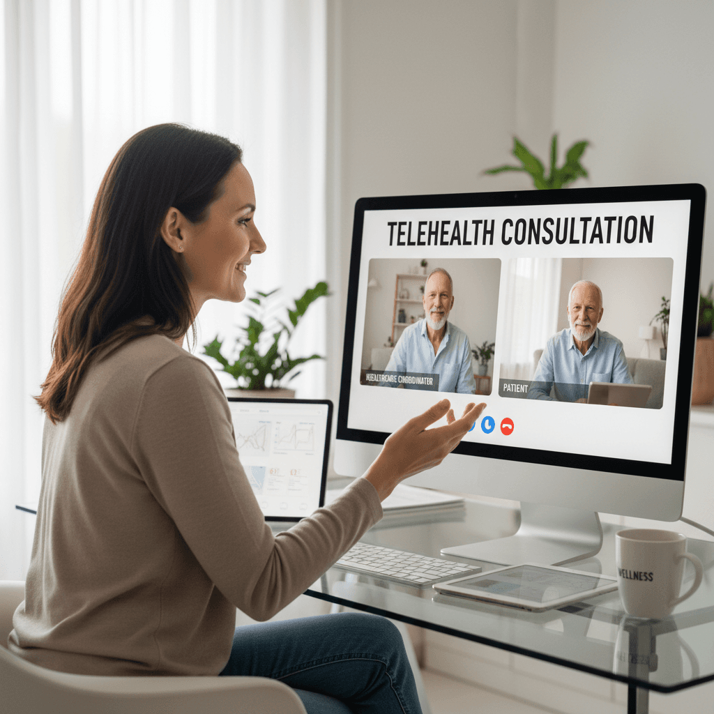 Virtual care coordination meeting