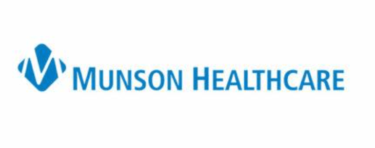 Munson Healthcare logo featuring a blue stylized diamond icon and the company name in blue.